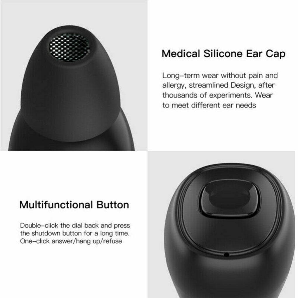Беспроводные наушники Bluetooth 5.0 Бинауральные Стерео Hi-Fi Спортивные Наушники Портативная Мини-Гарнитура