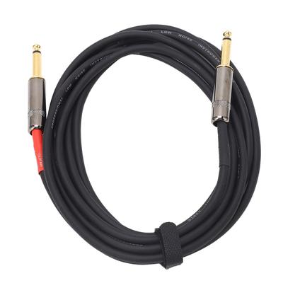 Гитарный аудиокабель 1/4 дюйма разъем прямой угол экранирование шумоподавление инструментальный кабель для бас-гитары клавишных барабанов