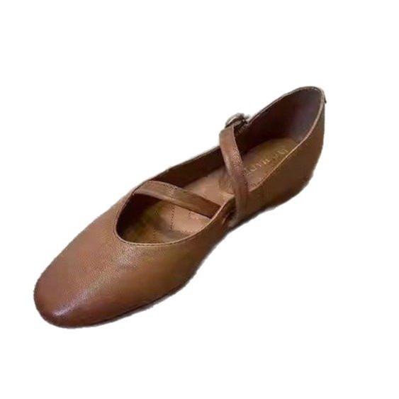 Версия из мягкой кожи~ Туфли Мэри Джейн 2025 весна новые ретро женские туфли летние лоферы универсальные маленькие кожаные туфли однотонные туфли