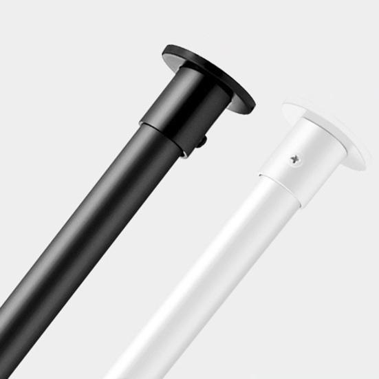 Shower Curtain Telescopic Rod Screw Mount 50-70CM Adjustable Stainless Steel Multi-functional Living Room Bathroom Telescoping Curtain Rod