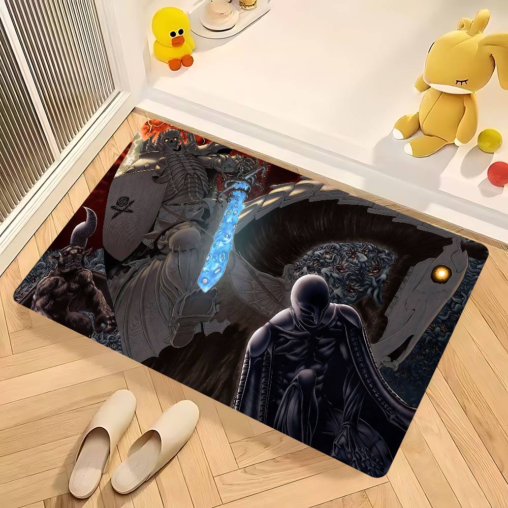 Anime B-BerserkS Hallway Carpet Rectangle Anti-slip Home Soft Badmat Front Door Indoor Outdoor Mat Doormat Area Rug