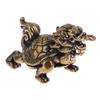 1Pc Retro Brass Mythical Beast Dragon Head Turtle Body Figurines Miniatures Lucky Animal Statue Desktop Ornament Decors