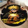 Naruto Power Up Round Area Rug Carpet Rug For Living Room Bedroom Sofa Playroom Decor Nonslip Floor Mat