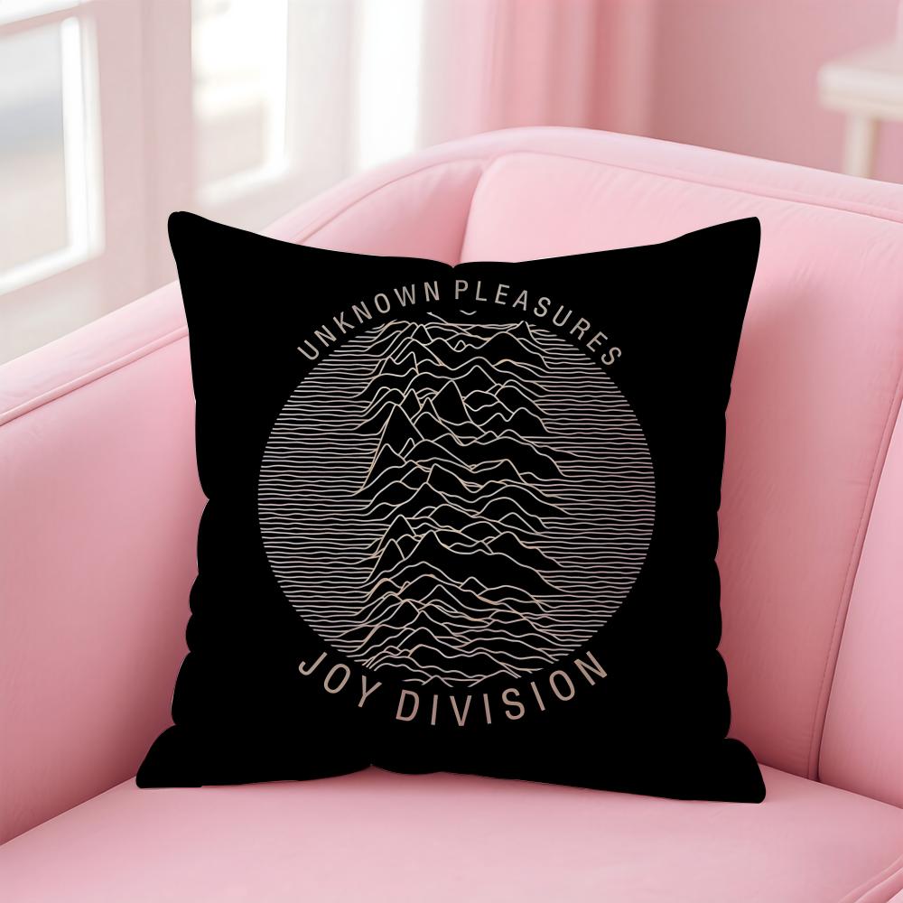 Punk Band J-Joy Division Cushion Cover Comfortable Reversible Pillow Cover Ideal for Car Sofa Bedroom & Beyond