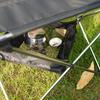 Outdoor Folding Table with Hanging Storage Net and Bag for Picnic Sorting