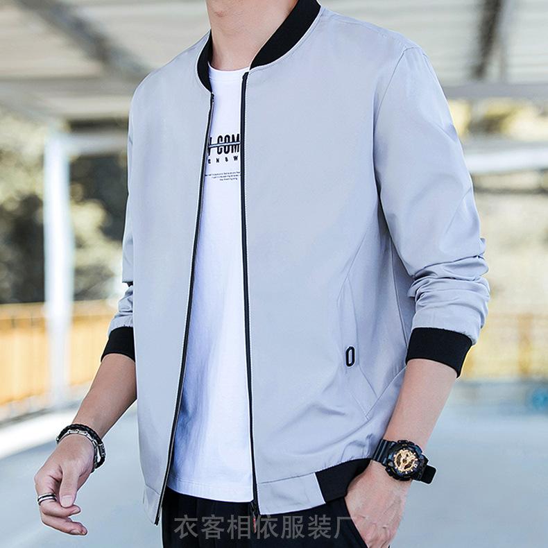 Мужская корейская куртка Весенне-осенняя одежда Новая молодежная бейсбольная одежда Повседневная универсальная куртка большого размера Мужской трендовый топ