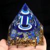 Blue Devil's Eye Ornaments Natural Stone Chakra Pyramid Decorative Ornament Home Handicrafts Spiritual Jewelry