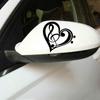 Креативная наклейка Treble Music Decal Clef Heart Светоотражающее украшение автомобиля DIY
