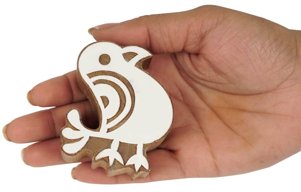 IBA Indianbeautifulart Текстильный печатный блок с птицей, резной деревянный штамп ручной работы, деревянный блок для печати, текстильные штампы для ткани, керамики