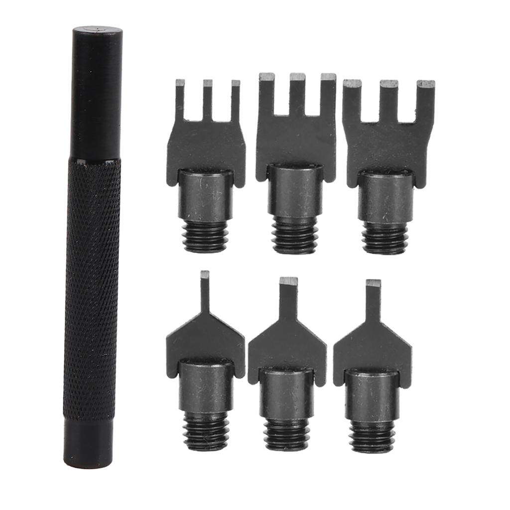 Плоский пробойник из углеродистой стали для пробивания отверстий для шнуровки кожи, инструмент для DIY-резьбы и пробивания ремней