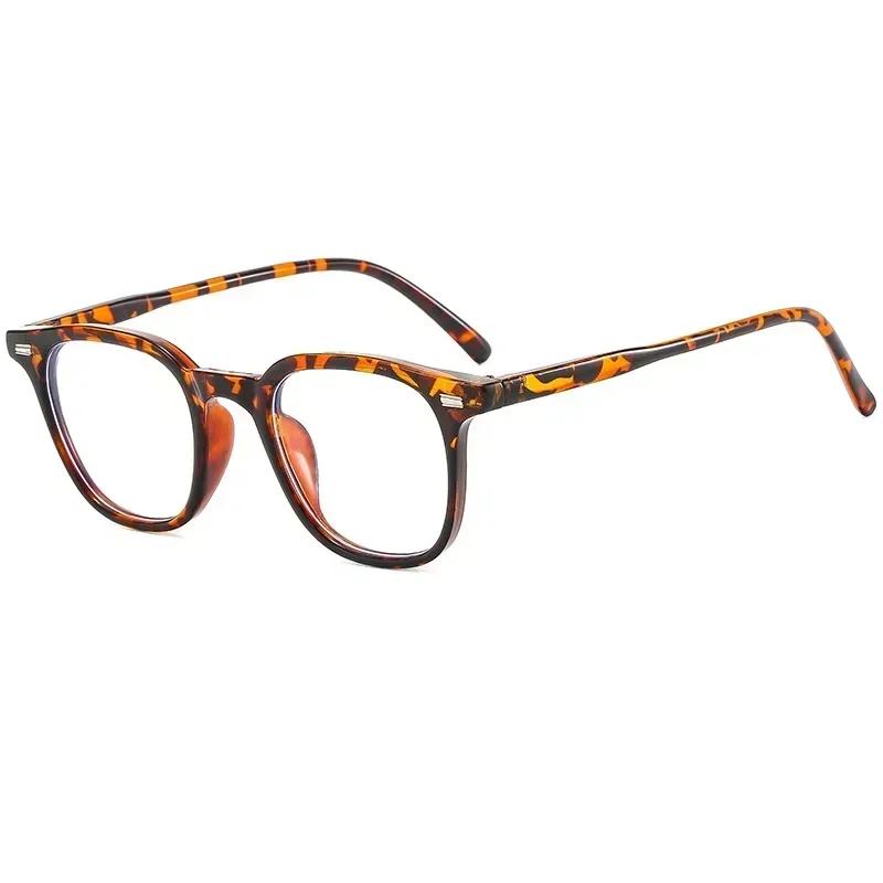 Square Anti Blue Light Glasses Fashion Retro Classic Women Men Computer Gaming Eye Protective Plain Spectacles