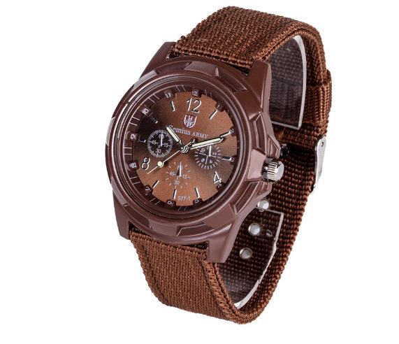 Кварцевые часы Армейский солдат Военный тканевый ремешок Аналоговые наручные часы Спортивные часы