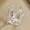 1/50pcs Mini Crown Cake Decoration Tiny Baby Small Pearl Tiara Crown Princess Topper Children Hair Ornaments Party Cake Decors