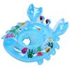 Cute Cartoon Baby Inflatable Swimming Ring Thicken Seat Float for Boys Girls Summer Water Sport Pool AccessoriesBlue