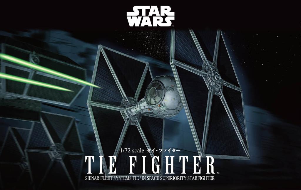 Пластиковая модель истребителя Tie Fighter Star Wars в масштабе 1/72