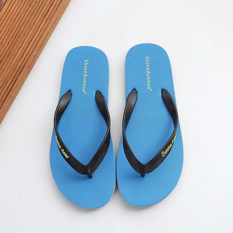Мода Летняя Мода Противоскользящие Мужские Шлепанцы Уличные Мягкая Подошва Пляжные Тапочки Мужская Обувь
