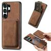 2 в 1 Магнитный Ретро Карты Слот Кожаный Кошелек Чехол Для Samsung S25 Ultra S24 Plus S23 A16 A56 A36 A06 A17 A07 Ощущение Кожи Покрытие