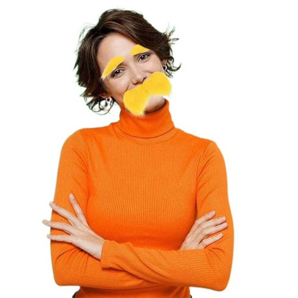 Вечеринка Макияж Бал Усы Брови Набор Желтый Девушки Эльф Одеваются Реквизит Для Детей