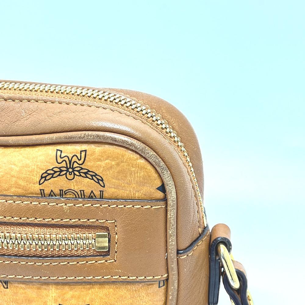 MCM MWR25VI20C0001 Vicetos Crossbody Bag Shoulder Bag Leather Brown/GoldHardware