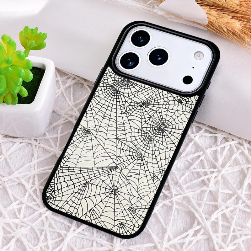 Spider Web Head Mask Shockproof Phone Case for iPhone 17 Air 16e 15 11 12 14 13 Pro Max Cover Coque