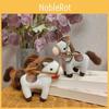 Pony Plush Simulated Toy Backpack Pendant Soft Filled Doll Children Holiday Gift