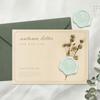 25pcs Mint Green Wax Seal Stamp Stickers - Eucalyptus Wedding Invitation Envelope Seal Stickers, Self- Adhesive Stickers Perfect