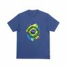 BRASIL Tshirt Country Nation Flag Football Brazil Fan Tee