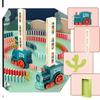 The Electric Domino Train Is Automatically Placed On The Children's Sound And Light Educational Toy Car