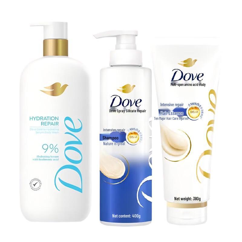 Dove Refreshing Deep Clean Hair & Body Wash Combo Set