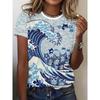 Summer Fashion Women's T-Shirts Kawaii Animal Stylish Printed Casual Short Sleeve Crew Neck Tees Tops