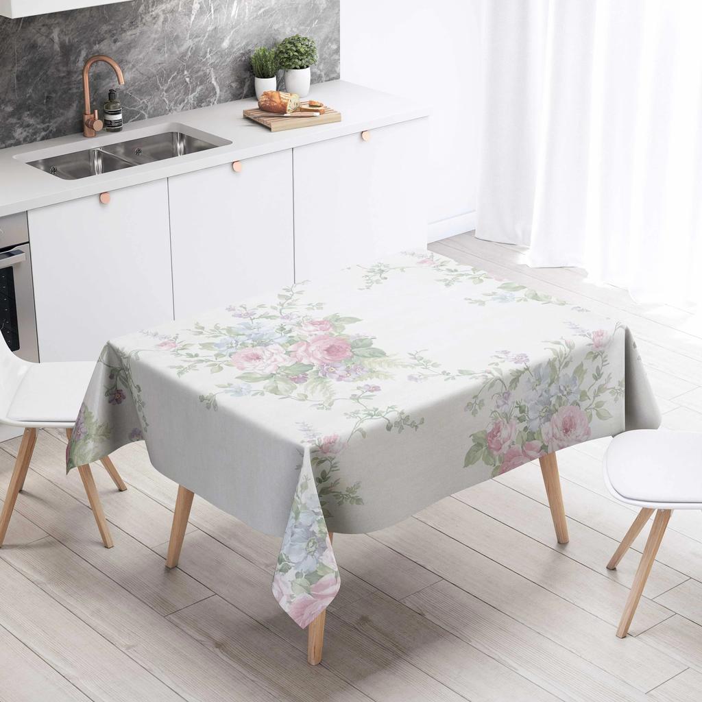 Скатерть с цветочным рисунком, домашний декор, устойчивая к пятнам, водонепроницаемая скатерть, украшение для стола, прямоугольные кухонные столешницы для камина