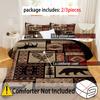 Retro Wildlife Pattern 3D Printed Duvet Cover Set Wild Exotic Style Bedding Set Home Polyester Soft Comfortable Quilt Cover Set