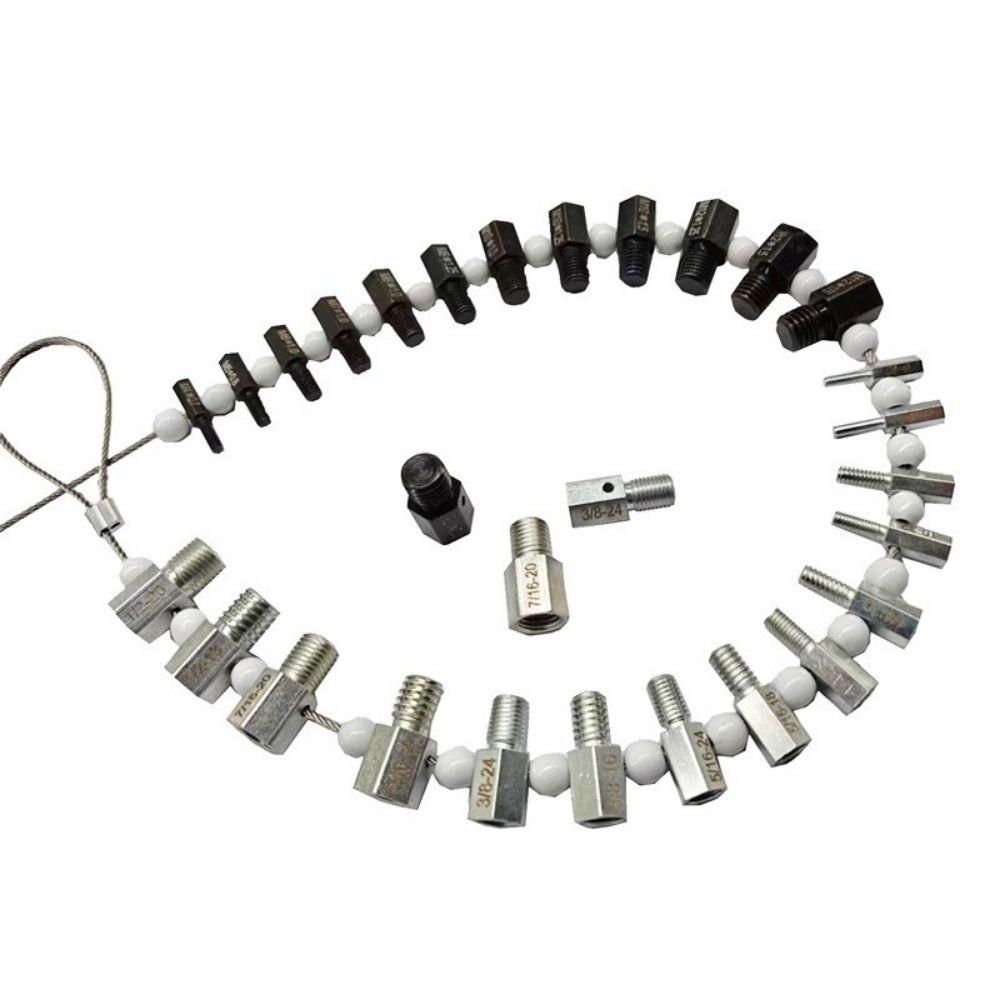 Набор для проверки резьбы гаек и болтов дюймового и метрического размера, идентификатор резьбы