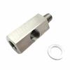 1/8''BSPT Oil Pressure Sensor Adapter To 1/8''NPT Turbo Supply Feed Line Gauge #