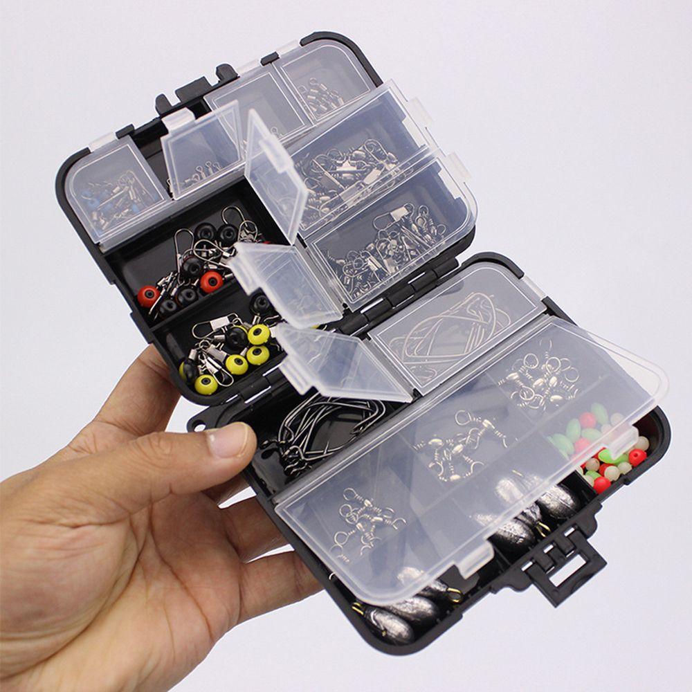 Уличные застежки, крючки для бусин, вертлюжки, грузила, рыболовные коробки для снастей, набор 160 шт., рыболовный инструмент, снасти