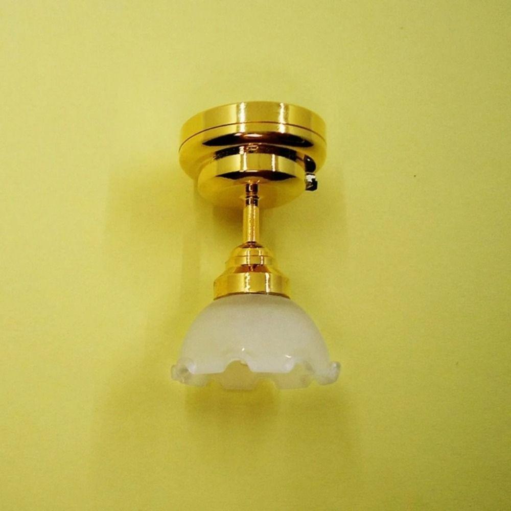 Multifunctional Dollhouse Accs 1:12 Scale Ceiling Lamp 2025 Ceiling Light