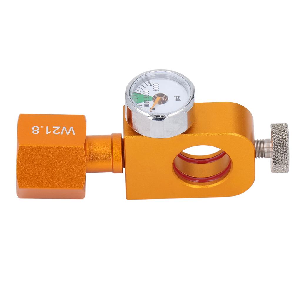 W21.8 Адаптер для заправки газификатора содовой Профессиональный высокоточный адаптер для заправки CO2 с манометром и дефлятором