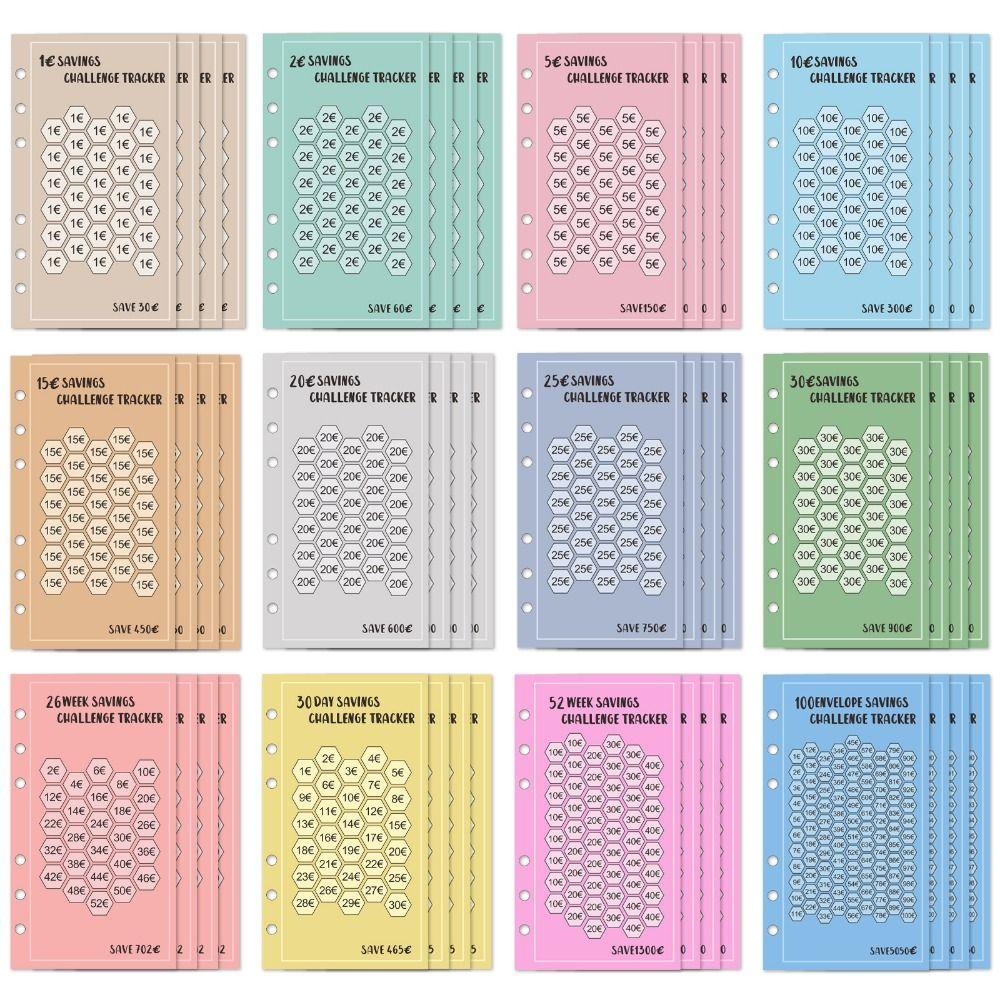 48 листов 6 отверстий Вставки для скоросшивателя Наполнитель Вкладыши Блокнот Конкурс по экономии бумаги