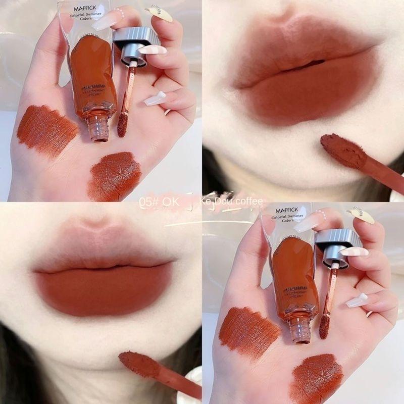 Ice Lip Slime Бархатная матовая глазурь для губ Увлажнение и увлажнение Блеск для губ Водостойкая помада с антипригарным покрытием Стойкая фиксация женская косметика