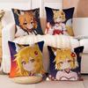 The Helpful Fox Senko-San Anime Pillow Covers Cartoon Sofa Decorative Home Double-sided Printing Short Plush Cute Cushion Cover