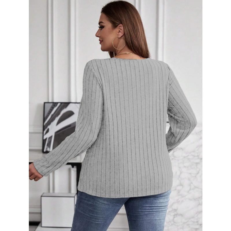 YYFS Женские модные повседневные весенне-осенние однотонные блузки и рубашки с v-образным вырезом и длинным рукавом с принтом