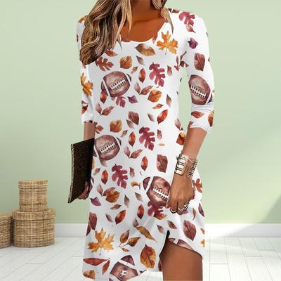 Женское повседневное платье с принтом зеленой лилии, платья для женщин с круглым вырезом и коротким рукавом, большие размеры