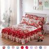 Thickened Floral Bed Skirt