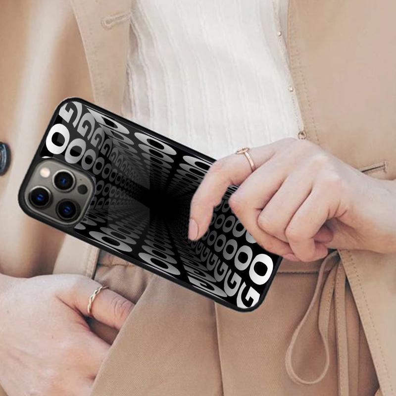 Optical Illusion Print Magnetic Phone Case For APPLE iPhone 17 Air 16 14 13 12 Pro Max 15 Plus Wireless Charge MagSafe Cover