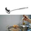316 Stainless Steel Soup Spoon Cooking Utensil Hanging Holes Ergonomic Handle Serving