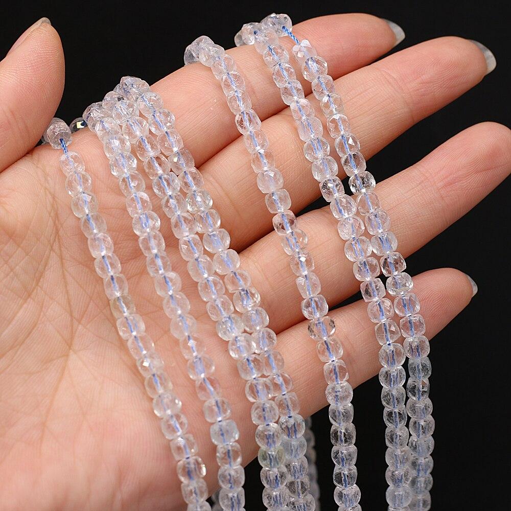 Бусины из натурального камня, граненые квадратные изолированные бусины, розовый кварц/малахит для DIY, ожерелье, браслет, серьги, ювелирные аксессуары