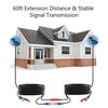 60ft /18.3m 2-in-1 Video Power CCTV Cable BNC Extend Cord for Home Security Surveillance Cameras DVR System
