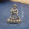Латунная статуэтка бога богатства, статуэтки Будды, миниатюры, буддийские фигурки, настольные украшения для украшения дома