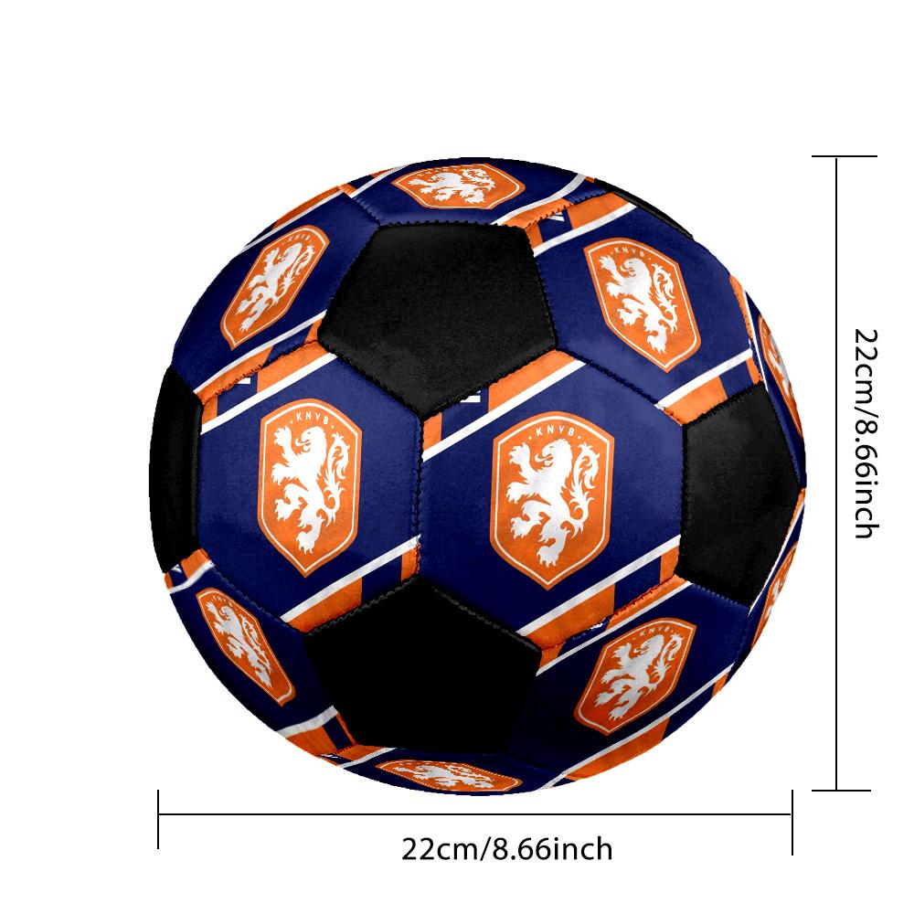KNVB Indoor Soccer Ball Colorful Machine Stitched PVC Size 5 Team Training Competition Ready Durable High-Bounce Cool Sports Gift