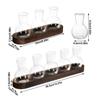 with Wooden Tray Hydroponics Glass Vase Bud Vases Bulb Vase  Home Decoration